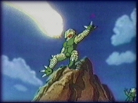 Image: Kuririn's blast wipes out the Saibaimen