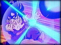 Image: Gohan bounces the Genki Dama back toward Vegeta
