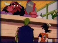 Image: Kami-sama presents Goku to King Yama