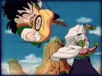 Image: Piccolo tests Gohan's powers