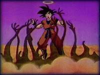 Image: Goku nearly falls off the Serpentine Road