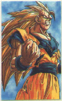 Gokou during supersaiyajin 3