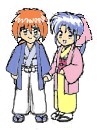 SD Kenshin and Kaoru