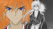 Battousai, before the scars.  Doesn't Kenshin just look too cool....