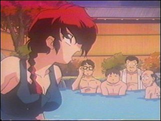 Ranma after being dunked into cold water