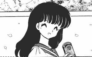 Kagome smiling happy