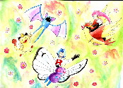 Team Rocket on flying pokemon