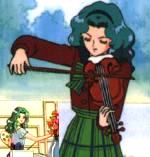 Michiru demuestra su destreza en las artes