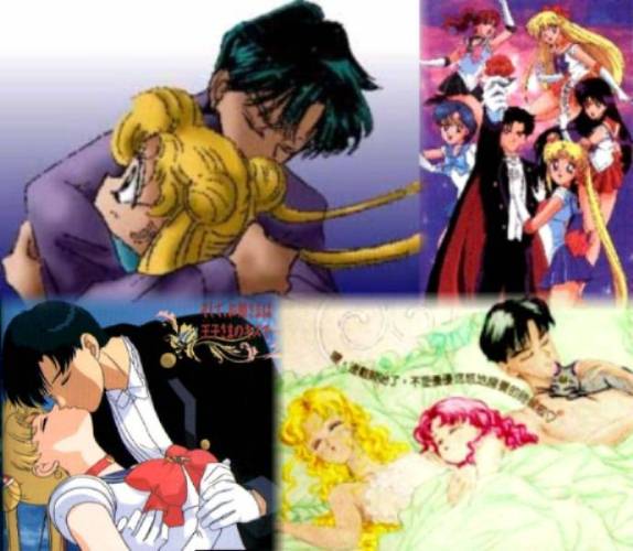 Various pics of Sailormoon and Tuxedo Mask(Mamoru)(57 KB)